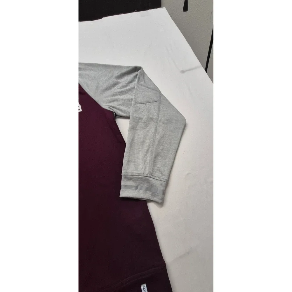 Mississippi State Bulldogs Adidas men's maroon/gray pullover athletic shirt sz M